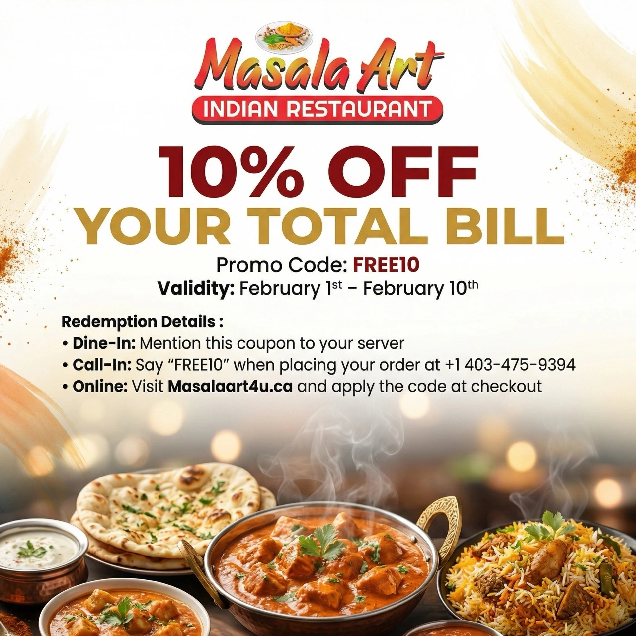 Special Offer - Masala Art Indian Restaurant