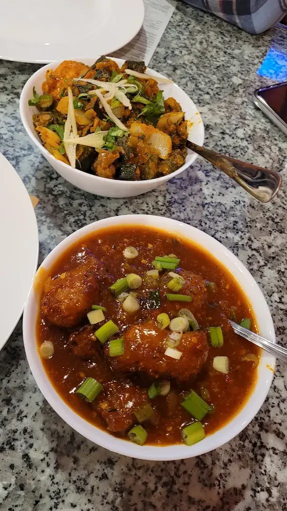 Authentic Vegetable Manchurian at Masala Art Calgary