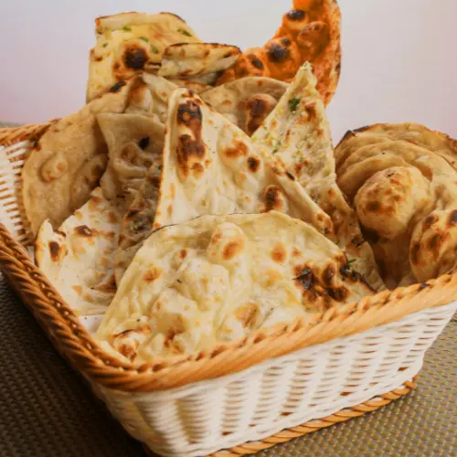 Authentic Garlic Naan at Masala Art Calgary