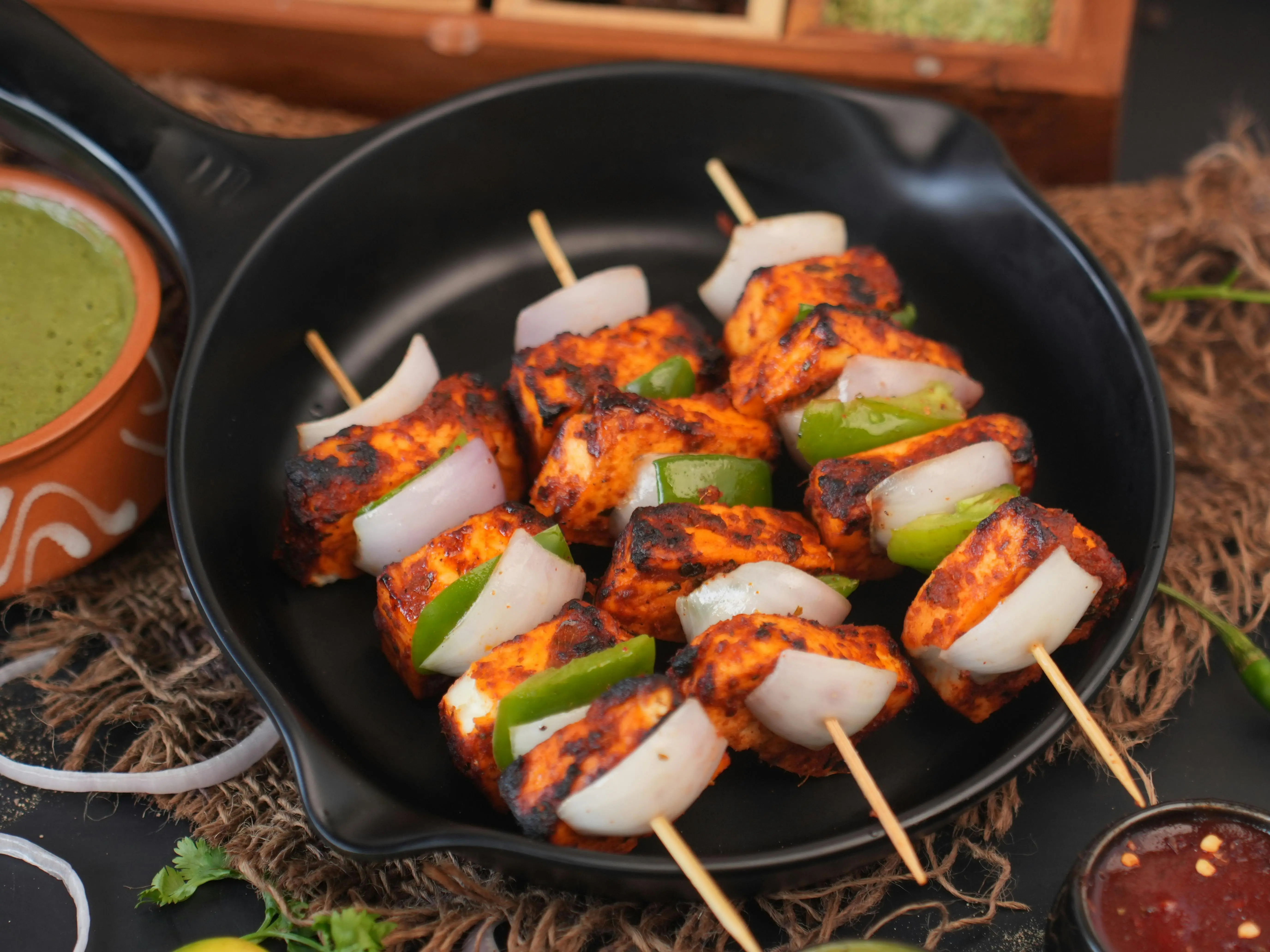 Authentic Paneer Tikka at Masala Art Calgary